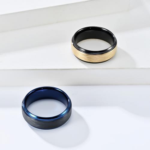 Anillo de acero de tungsteno para hombres, chapado, Joyería & unisexo & diverso tamaño para la opción, más colores para la opción, ring width 8mm, Vendido por UD