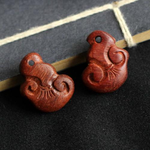 puu Riipukset, Santelipuu, Carved, tee-se-itse, punaruskea, 20x15x6mm, Myymät PC