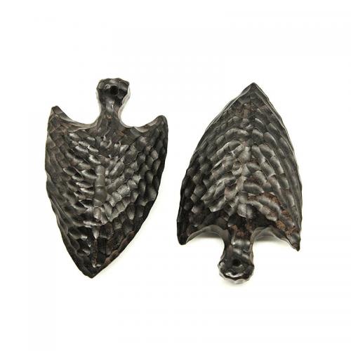 Wood Pendants Black Sandalwood Carved DIY black Sold By PC