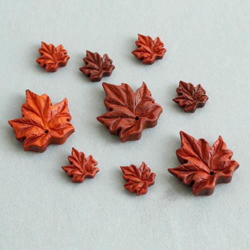 Houten hangers, Sandelhout, Maple Leaf, Gesneden, DIY & verschillende grootte voor keus, roodbruine, Verkocht door PC