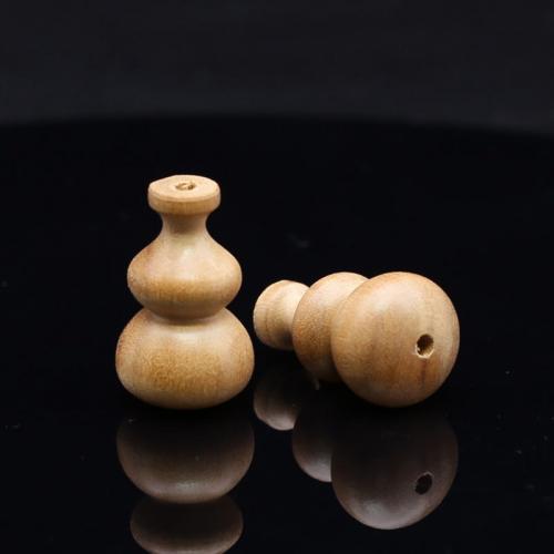 Puuhelmet, Persikka puu, Calabash, Carved, tee-se-itse, keltainen, 24x14mm, Myymät PC