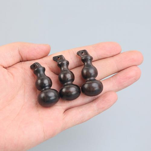 Wood Pendants Aloewood Calabash Carved DIY black Sold By PC