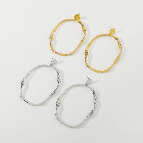 Pendientes de Perno de Aleación de Zinc, chapado, Joyería & para mujer, más colores para la opción, libre de níquel, plomo & cadmio, 90x60mm, Vendido por Par