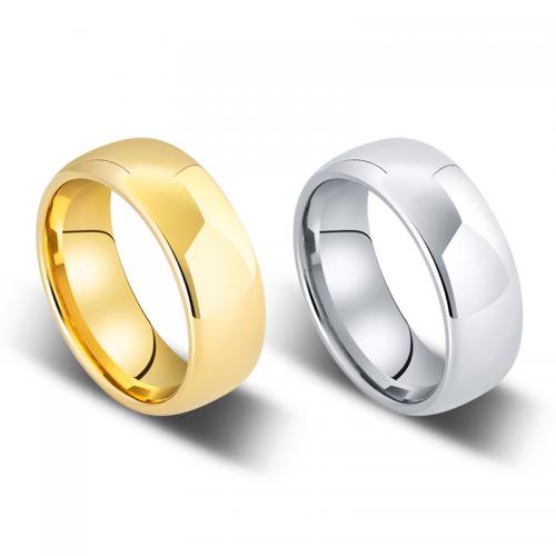 alliage de tungstène bague, poli, bijoux de mode & normes différentes pour le choix & pour homme, plus de couleurs à choisir, protéger l'environnement, sans nickel, plomb et cadmium, wide:8mm, Vendu par PC