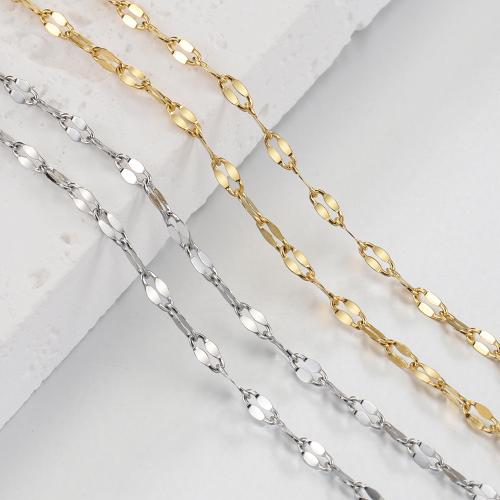 Stainless Steel Chain Ogrlica, 304 nehrđajućeg čelika, modni nakit & možete DIY & za žene, više boja za izbor, nikal, olovo i kadmij besplatno, Dužina Približno 50 cm, 5računala/Torba, Prodano By Torba