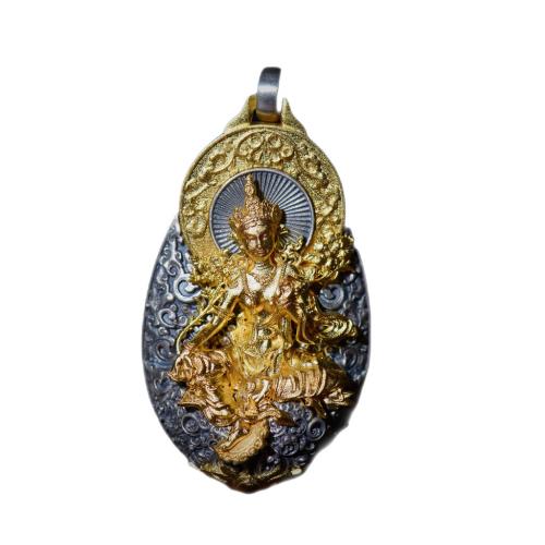 Bijoux pendentifs en laiton, Placage, Vintage & DIY, 25x45mm, Vendu par PC