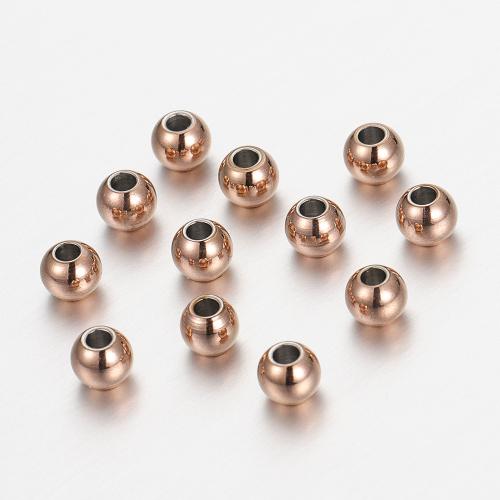 Acier inoxydable Perles Grand Hole, Acier inoxydable 304, DIY & styles différents pour le choix, plus de couleurs à choisir, protéger l'environnement, sans nickel, plomb et cadmium, 100PC/sac, Vendu par sac