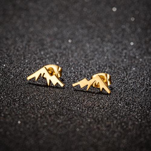 ステンレス鋼イヤリング, 304ステンレススチール, ファッションジュエリー & 女性用, 無色, 12x5mm, 12ペア/バッグ, 売り手 バッグ