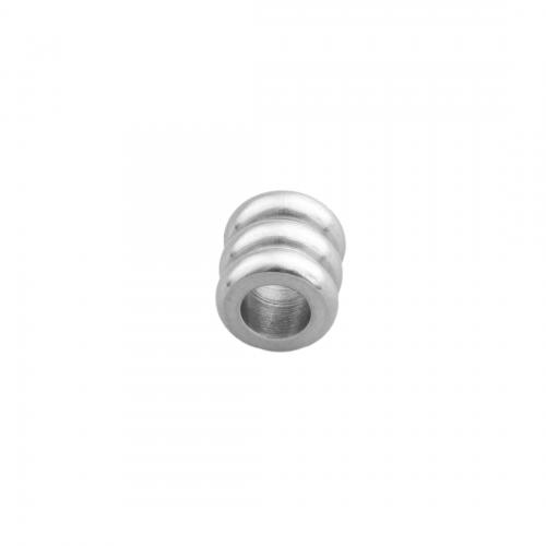 Stainless Steel Spacer Kralen, 304 roestvrij staal, gepolijst, DIY, oorspronkelijke kleur, 6x6mm, Gat:Ca 3mm, Verkocht door PC