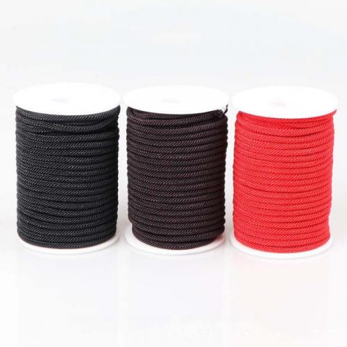 Fashion Cord smykker, Milanos snor, med plast spole, du kan DIY, flere farver til valg, 4mm, Ca. 16m/Spool, Solgt af Spool