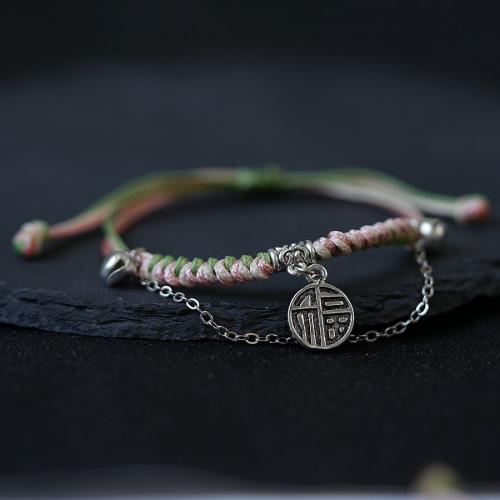 Quelques Bracelet à et Bangle, alliage de zinc, avec corde de cire, fait à la main, bijoux de mode & unisexe & styles différents pour le choix, protéger l'environnement, sans nickel, plomb et cadmium, Longueur Environ 15-20 cm, Vendu par PC