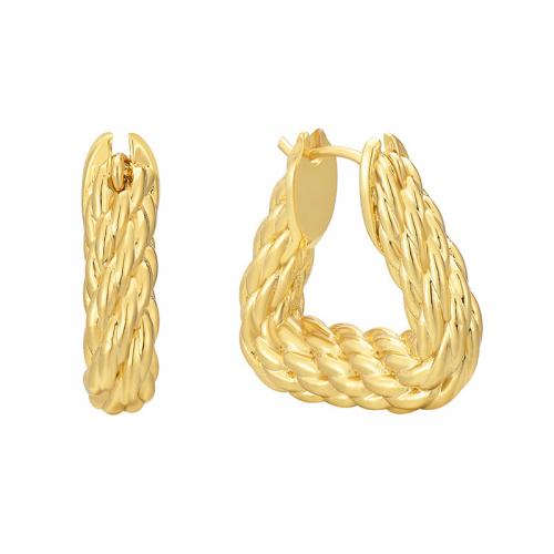 Brass Leverback Earring plated for woman golden Sold By Pair