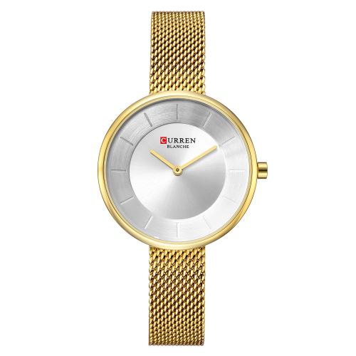 Femmes montre-bracelet, verre, avec 201 acier inoxydable, Résistant à l’eau de vie & bijoux de mode & mouvement japonais & pour femme, plus de couleurs à choisir, Longueur Environ 22 cm, Vendu par PC