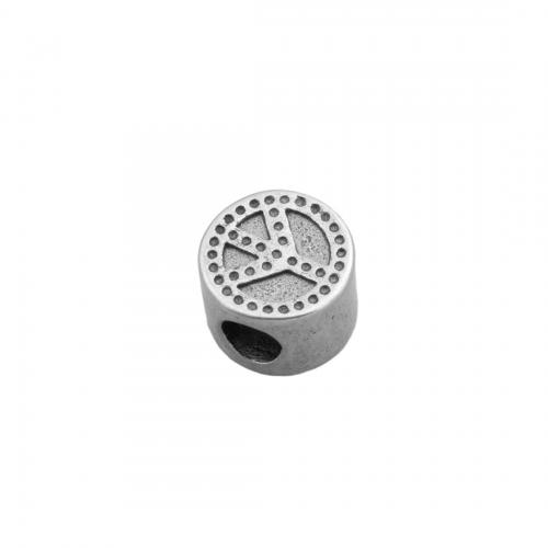 Stainless Steel Large Hole Beads 304 Stainless Steel polished DIY Approx 9mm Sold By PC