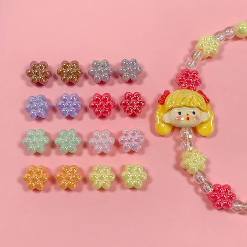 Acrylic Jewelry Beads Flower DIY Approx 4mm Sold By Bag