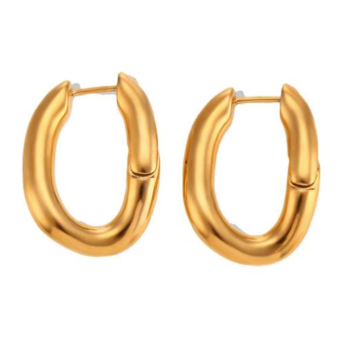 Acier inoxydable Levier Retour Earring, Acier inoxydable 304, Plaqué or 18K, bijoux de mode & pour femme, protéger l'environnement, sans nickel, plomb et cadmium, Vendu par paire