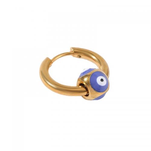 Evil Eye Naušnice, 304 nehrđajućeg čelika, modni nakit & za žene, više boja za izbor, nikal, olovo i kadmij besplatno, Prodano By PC