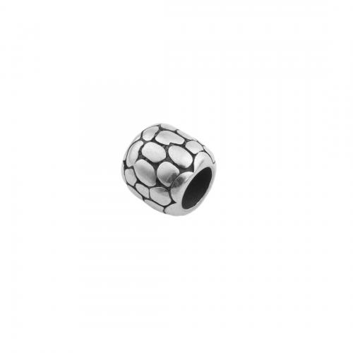 Acier inoxydable Perles Grand Hole, Acier inoxydable 304, poli, DIY, 11x11.50mm, Trou:Environ 6.5mm, Vendu par PC