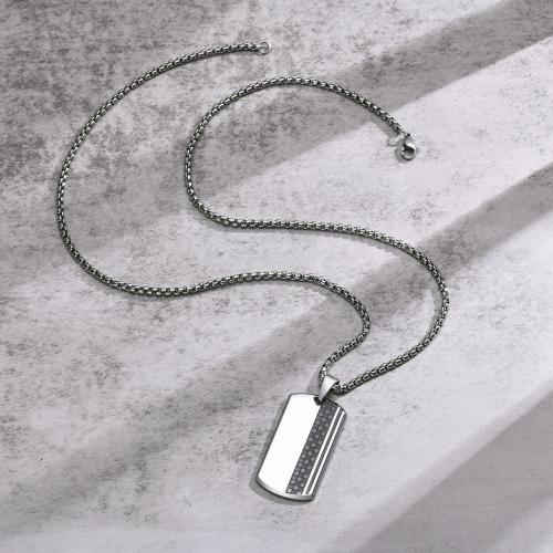 Stainless Steel Jewelry Necklace 304 Stainless Steel polished fashion jewelry & for man Length Approx 60 cm Sold By PC