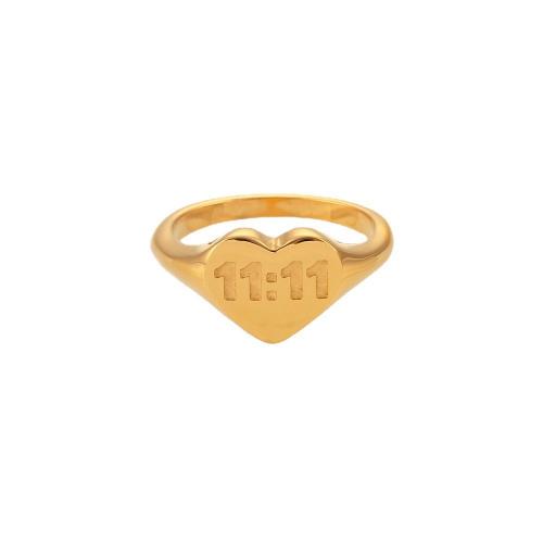 Bague en acier inoxydable, Acier inoxydable 304, Plaqué or 18K, bijoux de mode & normes différentes pour le choix & pour femme, protéger l'environnement, sans nickel, plomb et cadmium, wide:9.5mm, Vendu par PC