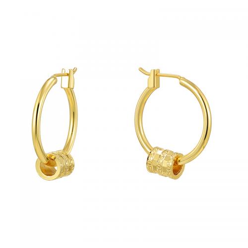 Brass Leverback Earring plated for woman golden Sold By Pair