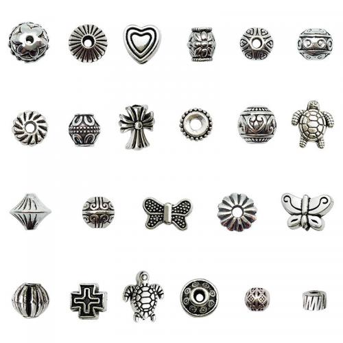 Zinc Alloy Spacer perler, forgyldt, du kan DIY & forskellige stilarter for valg, oprindelige farve, Solgt af PC