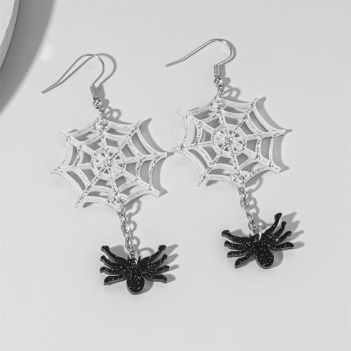 Zinc Alloy Drop Earring, met Acryl, plated, uniseks & Halloween Jewelry Gift & verschillende stijlen voor de keuze, Verkocht door pair