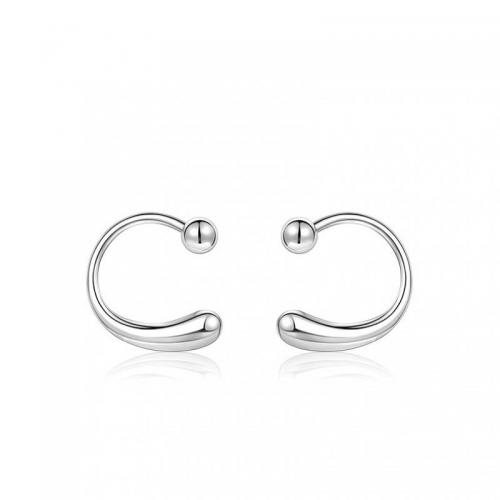 Fashion Øreringe Cuff, 925 Sterling Sølv, mode smykker & for kvinde, nikkel, bly & cadmium fri, 11mm, Solgt af par