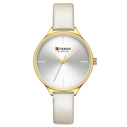 Women Wrist Watch Glass with Leather Life water resistant & fashion jewelry & japanese movement & for woman Length Approx 22 cm Sold By PC