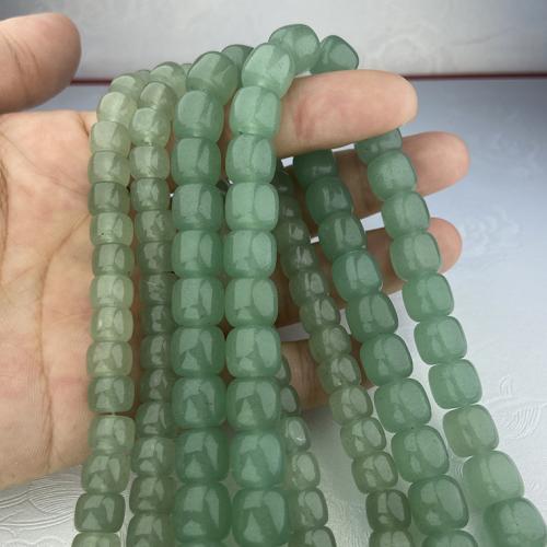 Natural Aventurine Beads Drum DIY green Sold By Strand