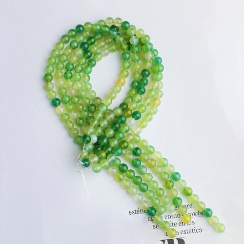 Perline in agata, agate, Cerchio, DIY & formato differente per scelta, verde, Venduto da filo