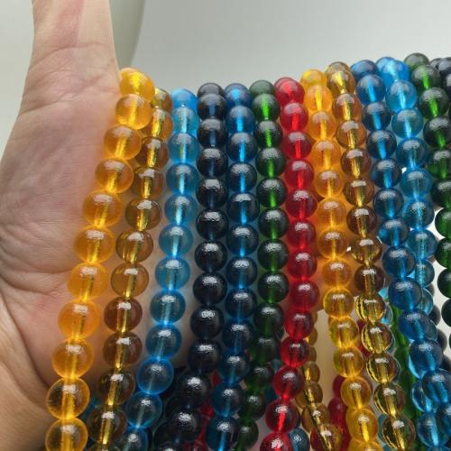 Handgemaakte Lampwork Beads, Ronde, DIY & verschillende grootte voor keus, meer kleuren voor de keuze, Per verkocht Ca 38 cm Strand