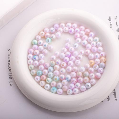 Acrylic Jewelry Beads Round DIY 8mm Sold By Bag