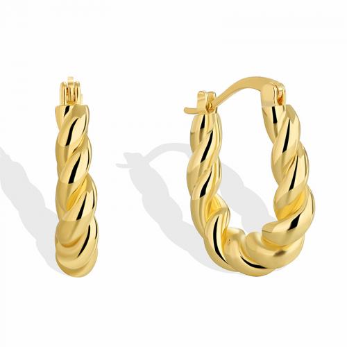 Brass Leverback Earring plated for woman golden Sold By Pair