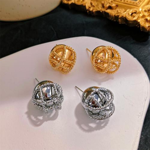 Zinc Alloy Stud Earring plated fashion jewelry & for woman Sold By Pair