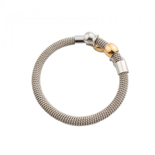 Rustfrit stål Bangle, 304 rustfrit stål, mode smykker & Unisex, Indvendig diameter:Ca. 55.5mm, Solgt af PC