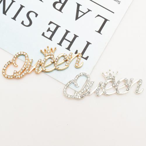 Mobile Phone DIY Decoration Zinc Alloy plated with rhinestone nickel lead & cadmium free Sold By Bag