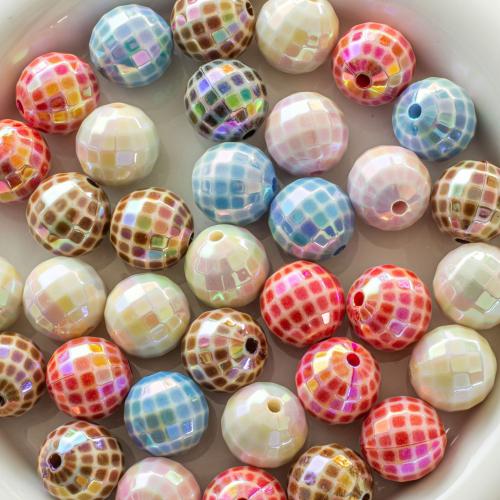 Acrylic Jewelry Beads Round DIY 16mm Sold By Bag