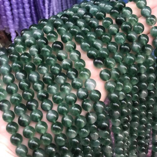 Natural Chalcedony Bead Round DIY green Sold Per Approx 38 cm Strand