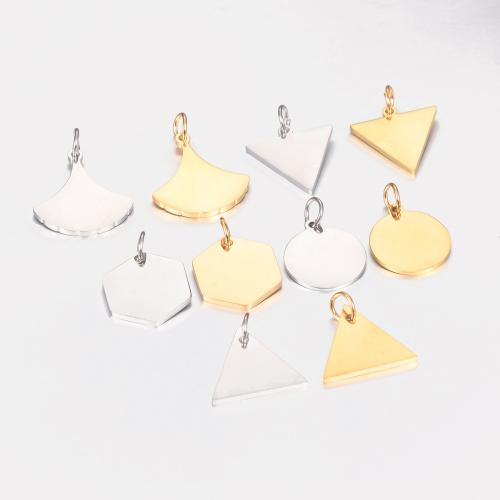 Stainless Steel Pendants 304 Stainless Steel plated DIY Sold By Bag