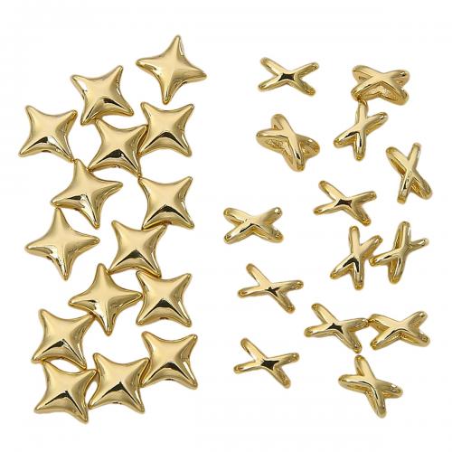 Brass Jewelry Beads gold color plated DIY nickel lead & cadmium free Sold By PC