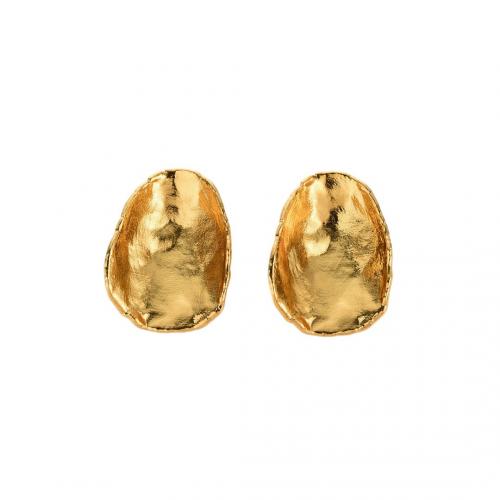 Brass Stud Earring plated & for woman Sold By Pair