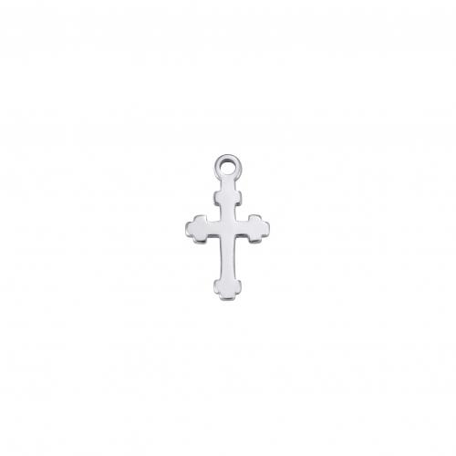 Roestvrij staal Cross Hangers, 304 roestvrij staal, Oversteken, DIY, meer kleuren voor de keuze, 13x7.30mm, Verkocht door PC