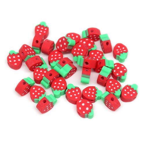 Polimero-Clay-Beads, argilla polimero, Fiore, DIY & stili diversi per la scelta, nessuno, 10x5mm, Foro:Appross. 2mm, 1000PC/borsa, Venduto da borsa