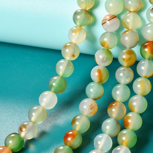 Agate Beads Malachite Agate Round DIY mixed colors Sold By Strand