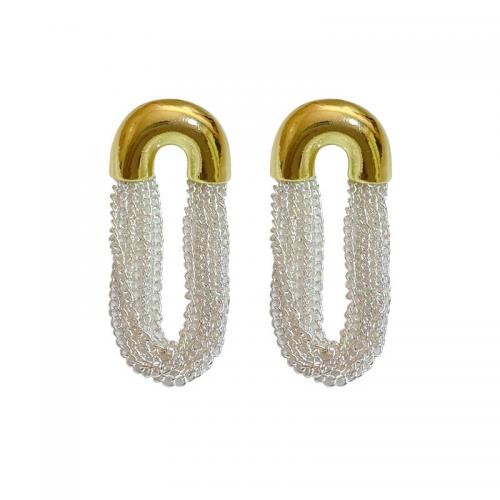 Zinc Alloy Drop Earrings plated fashion jewelry & for woman nickel lead & cadmium free Sold By Pair