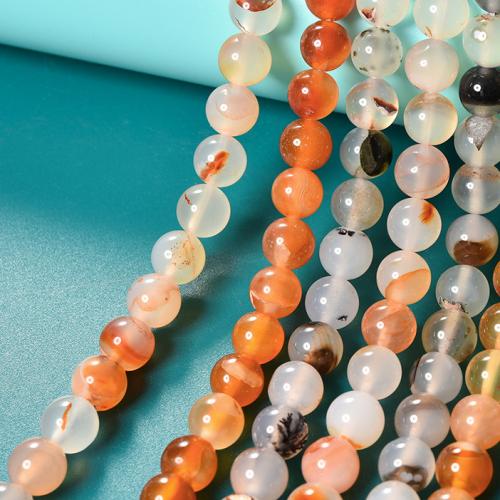 Agate Beads Round DIY Sold By Strand