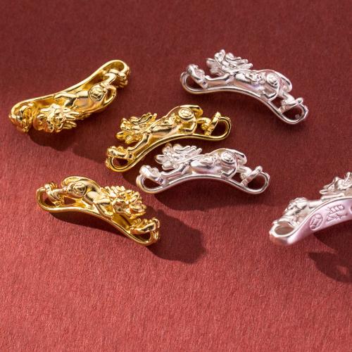 925 Sterling Silver Connectors Mythical Wild Animal plated DIY Approx 1.8mm Sold By PC