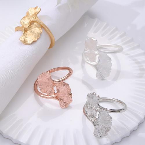 Zinc Alloy Napkin Ring Ginkgo Leaf plated durable Sold By PC