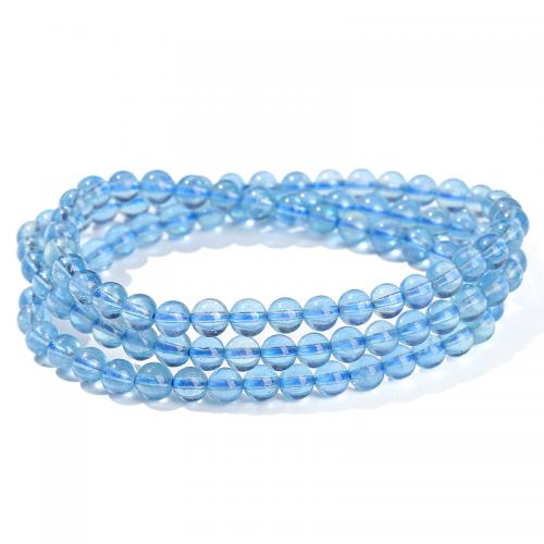 Aguamarina Pulsera, Esférico, hecho a mano, unisexo & diverso tamaño para la opción, más colores para la opción, longitud aproximado 18 Inch, Vendido por UD